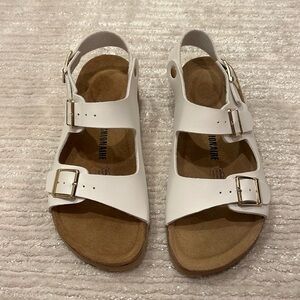 CUSHIONAIRE Double Buckle Sling Bag Sandal